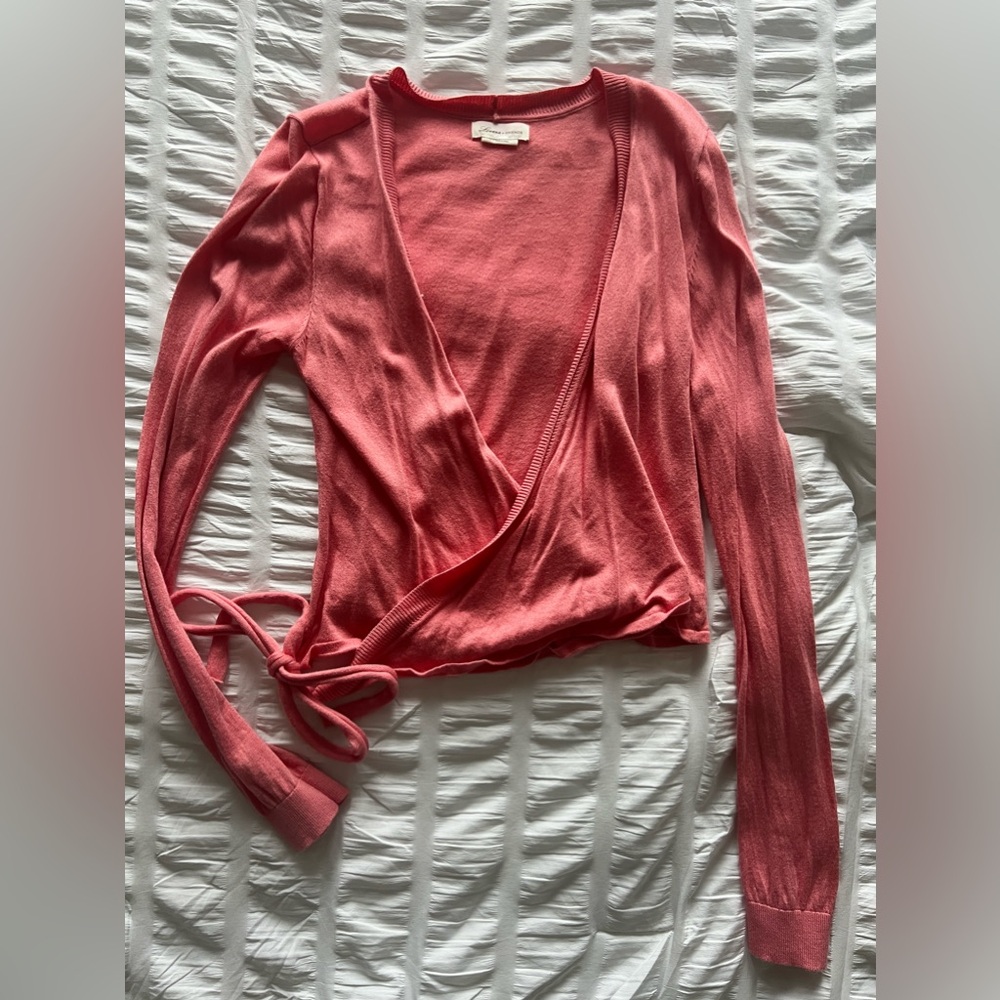 Lovers + friends wrap sweater